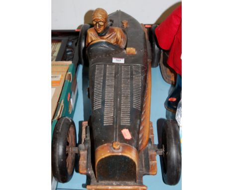 A large reproduction resin model of a Bugatti 
Provenance: Rushbrooke Estate, Bury St Edmunds