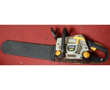 A Ryobi PCN 4545 petrol driven chainsaw