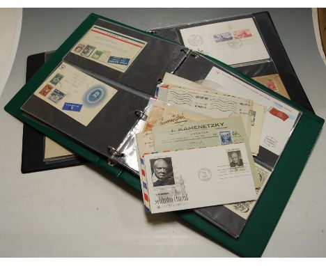 Mixed ephemera to include first day covers from United States and Germany, sundry loose stamps etc