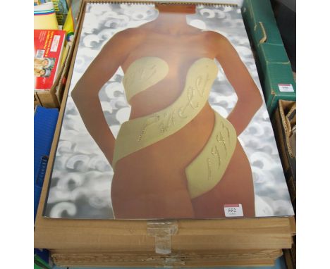 A collection of nine various boxed Pirelli calendars  Condition Report / Extra Information 2x 1993, and 2x 1989, otherwise on