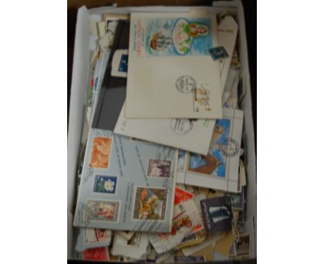 A George V  and Edward VIII souvenir album together with an album of The War in pictures, various loose stamps and first day 