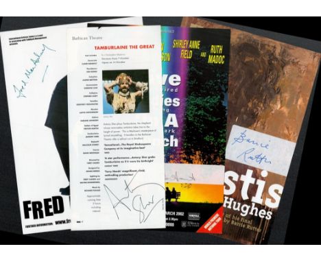 Collection of Theatre Signed Flyers Michael Maloney Hamlet by William Shakespeare flyer signed by Michael Maloney, Lord Arthu