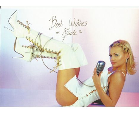 Jade signed 12x8 colour photo. Good condition. All autographs come with a Certificate of Authenticity. We combine postage on 