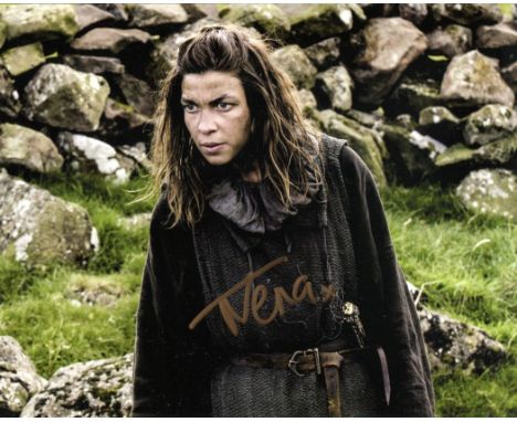 Game of Thrones 8x10 photo signed by actress Natalia Tena who also starred in the Harry Potter movies. Good condition. All au