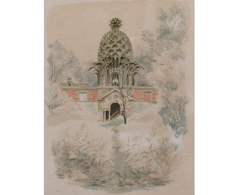 Barbara Jones (1912-1978), limited edition lithograph in colours on paper, The Pineapple at Dunmore, signed, titled and numbe