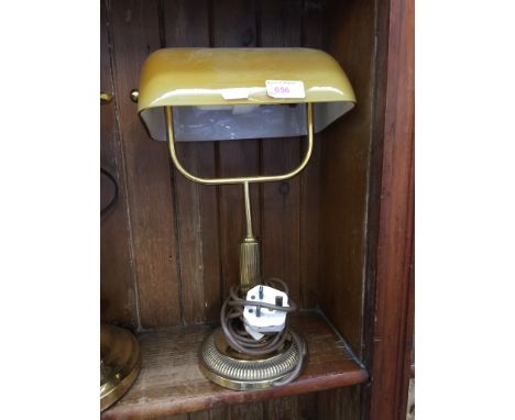 YELLOW SHADE READING LAMP