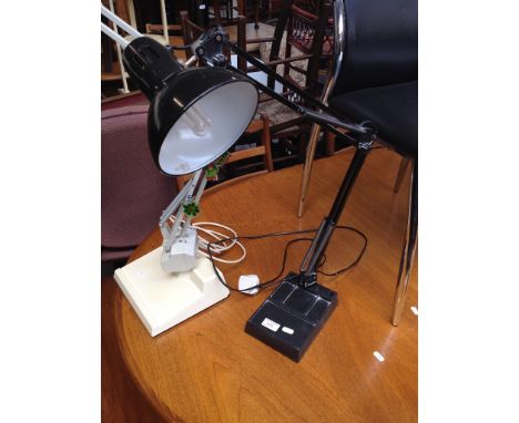 A BLACK ANGLE POISE LAMP