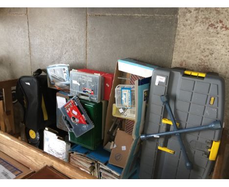 QUANTITY OF TOOLS, DRILLS, SCREWDRIVERS ETC
