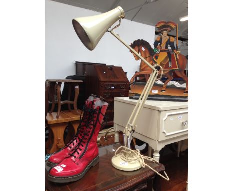 AN ANGLE POISE LAMP
