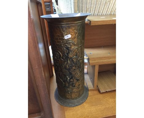 A BRASS STICK STAND
