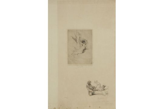 Félicien Rops 1833 1898 La Vrille Dessin à La Mine De