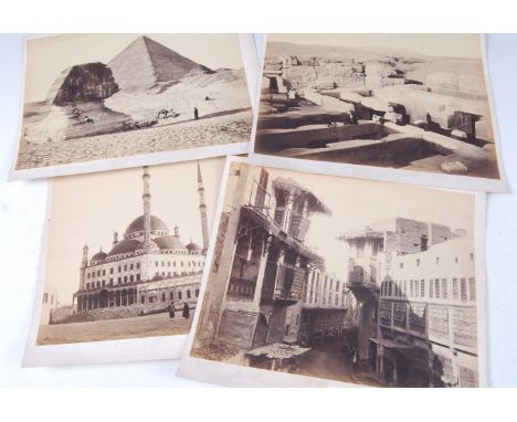 Photographs - A collection of albumen prints by Francis Bedford, all of topographical and architectural Egyptian views and sc