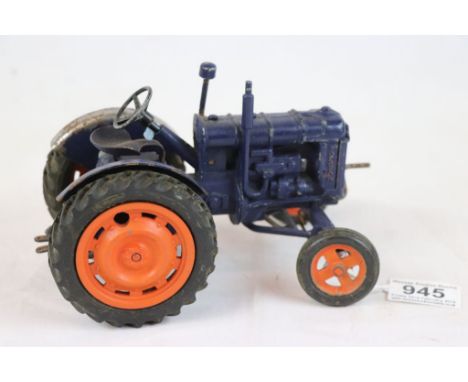 Chad Valley diecast Fordson Major Tractor model, some paint loss