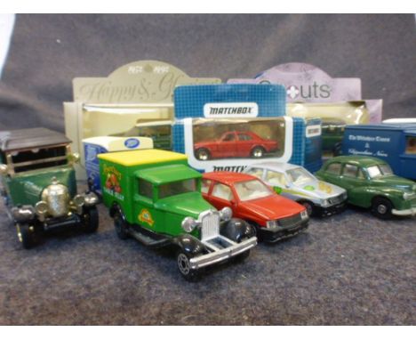 Collection of 17 boxed diecast models to include Lledo Days Gone, Scouts, Dads Army, WH Smith, Matchbox (some boxes slightly 