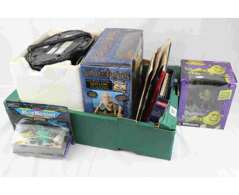 A Collection of mixed TV and Film related toys to include boxed Lord of the Rings Electronic Talking Gollum (previously opene