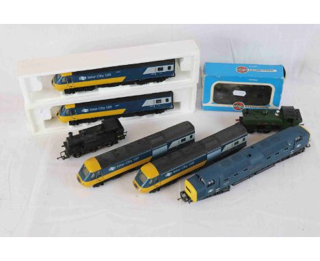 Eight OO gauge engines to include boxed Airfix 541527 0-4-2 1400 Class Tank GWR (no polystyrene), 4 x Hornby, x Triang (GWR e