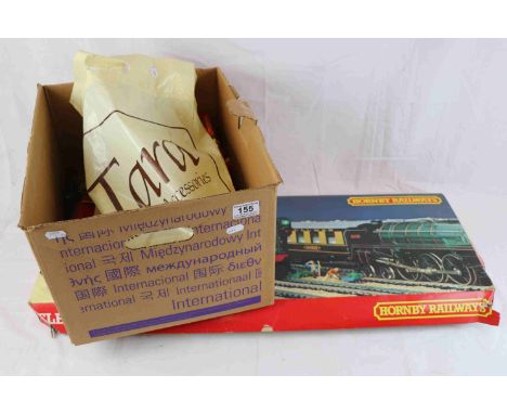 Boxed Hornby OO gauge model R825 Electric Train Set with BR Diesel 37130 engine and rolling stock plus 8 items of Hornby roll