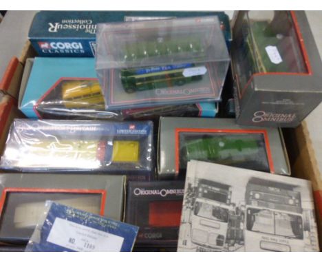 A collection of 13 boxed diecast Corgi model buses to include 10 x The Original Omnibus Company, 2 x Bus Operators Britain an