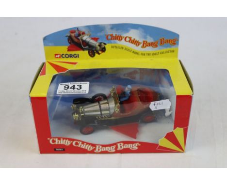 Boxed Corgi diecast Chitty Chitty Bang Bang model with one figure (05301) gd condition 