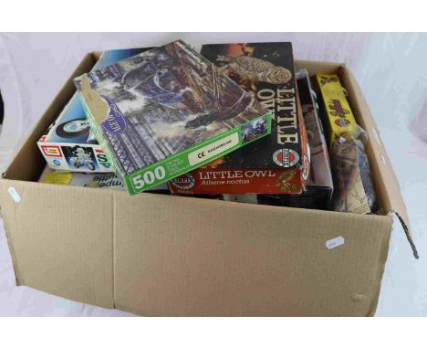 Collection of plastic model kits to include RMS Titanic , HMS Victory , Boeing 747 , Type A Tram , Star War Imperial Shuttle 