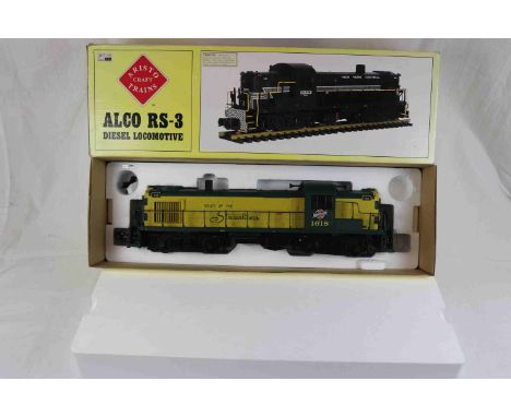 Boxed Gauge 1 1:29 scale Aristo Craft Trains ALCO RS-3 Diesel Locomotive ART 22216 CNW/Chicago NOWest #1618