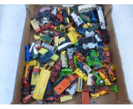 Collection of vintage play worn diecast models to include Matchbox Lesney and Corgi examples