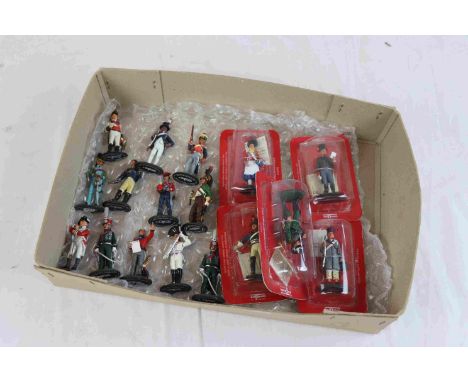 Collection of approx 17 x Del Prado Soldiers to include 14th Light Dragoons, French Dragoons, British Marines &amp; Cossacks.