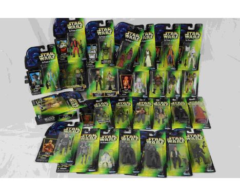 Star Wars - Collection of 27 carded and 3 boxed Hasbro Kenner The Power of the Force figures to include Hans Solo, Garindan x