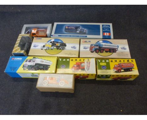 Nine boxed diecast models to include 4 x Corgi, 2 x Vanguard, IOX Museum, Mercedes-Benz etc. 