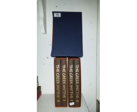 2 Greek Myths Folio Editions and The Twelve Caesars books