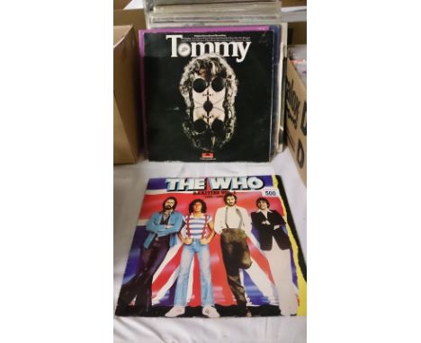 A quantity of classic rock LP records including Nazareth, Kinks, Rolling Stones, Steve Harkey, etc.