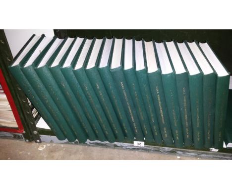 18 bound volumes of L R T A Light Rail and Modern Tramway 1993-2010