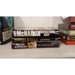 3 autographed hardback books, inc Torvil