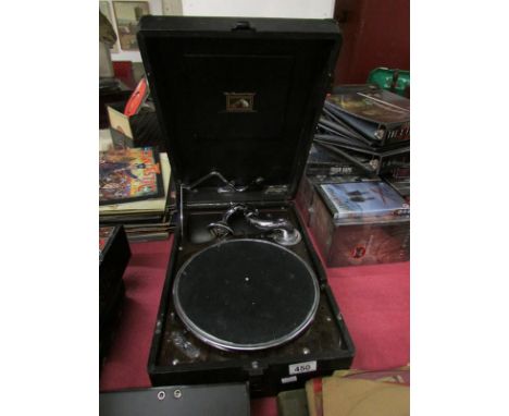 An HMV table top record player, (not working)