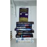 A collection of Sci Fi Fantasy Novels in