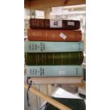 Rebound 1911 'Flowers of the Field', 1923 'Wayside & Woodland' 3 Volumes, British birds & 1 other