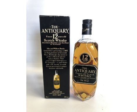 A bottle of 'The Antiquary Finest Old Scotch Whisky', boxed. 