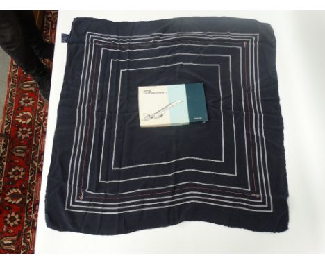 An ABD London Concorde silk head scarf, together with a pack of Concorde men's handkerchiefs.