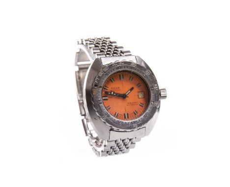 RARE AND IMPORTANT: GENTLEMAN'S DOXA "ORANGE" SUB 300T PROFESSIONAL STAINLESS STEEL AUTOMATIC DIVERS WRIST WATCH, the round o