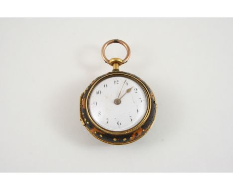 G. GRAHAM CYLINDER ESCAPEMENT FUSEE KEY WOUND POCKET WATCH CIRCA 1740 the white enamel dial with Arabic numerals and later ha