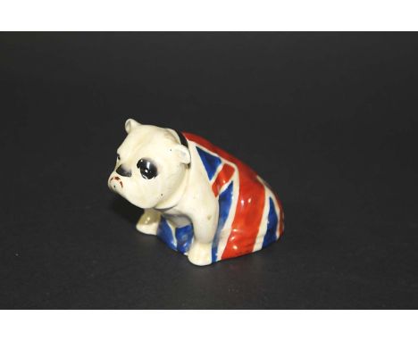 ROYAL DOULTON BULLDOG a model of a Bulldog with Union Jack Flag design, Reg No 645658. Also with various Beswick animals (som