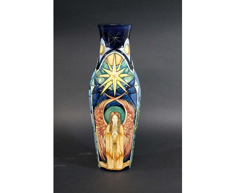 MOORCROFT VASE - CATHEDRAL a boxed Moorcroft limited edition vase in the Cathedral design. Designed by Rachel Bishop, No 46 o