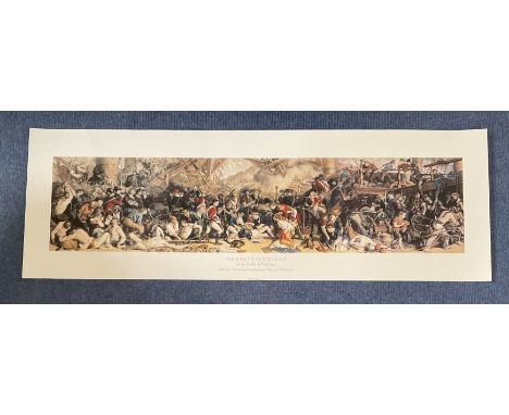 Historical Print 36x12 titled The Death of Nelson at the Battle of Trafalgar taken from the Original painting in the palace o