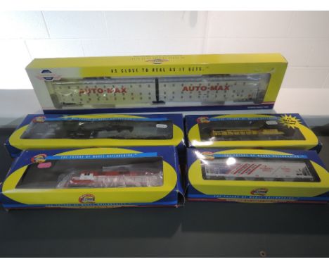 Two Athearn (China) HO Scale Maryland &amp; Pennsylvania 1504 and Frisco 761 Locomotives, both boxed along with three boxed R