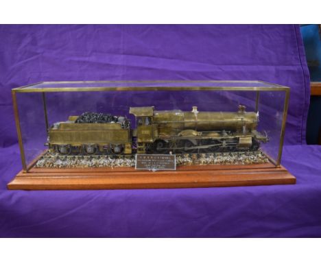 An electric 0 gauge/7mm scale brass GWR 4-6-0 Loco &amp; Tender, Arlington Grange 6800, made by J K Stansfield, Colne 1994, o