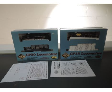 Two Proto 2000 Series HO Scale New York Central GP18 and GP20 Locomotives, both boxed