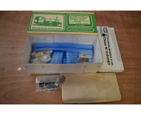 A Slater's Loco Kit, 0 Gauge Manning Wardle K Class 0-6-0T Tank Locomotive Kit, unmade, not checked for completeness, in orig