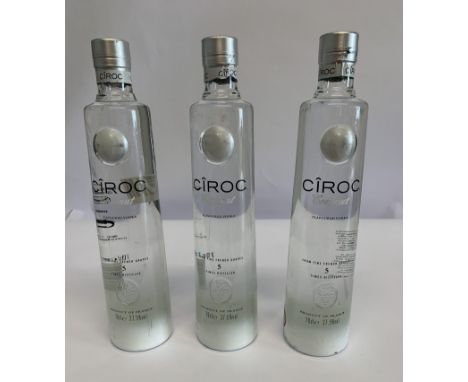 Three Ciroc Coconut Flavoured Vodka 3 x 700ml.