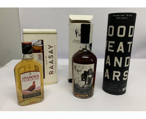Fable Piper Chapter Seven 13yr Single Malt Whisky 700ml, Blood Sweat and Tears Titanic Premium Irish Whiskey 700ml, Isle of R
