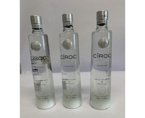 Three Ciroc Coconut Flavoured Vodka 3 x 700ml.